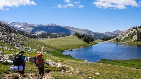 在比格霍恩山国家森林区云峰荒野徒步