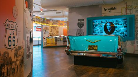 密苏里州斯普林菲尔德广场历史博物馆展出的 66号公路纪念品