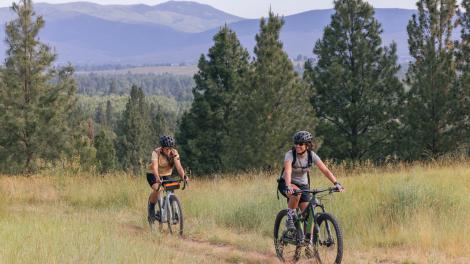 骑行探索洛洛国家森林中的蓝山休闲区