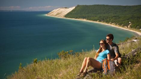 Sleeping Bear Dunes hike in Traverse City, Michigan