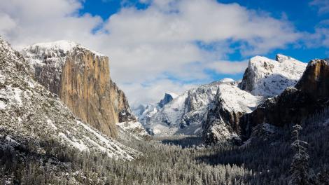 Yosemite Valley in winter