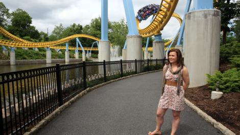 Roller Coaster at Hersheypark in Hershey, Pennsylvania Roller Coaster at Hersheypark in Hershey, Pennsylvania