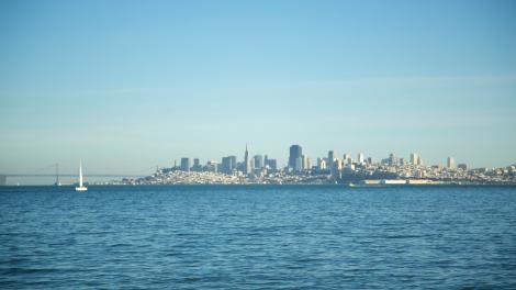 View of San Francisco from Sausalito, California