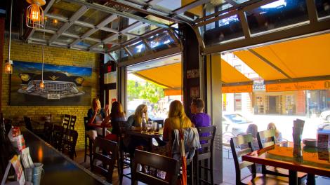 The Vinyl Taco’s patio  The Vinyl Taco’s patio