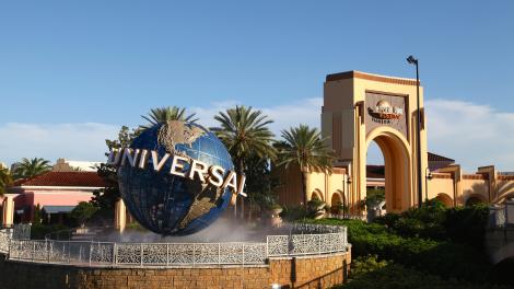 The entrance to Universal Orlando