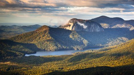 Sunrise at Table Rock State Park in the Blue Ridge Mountains