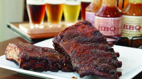 Ribs done just right, a feature of most barbecue competitions in the USA