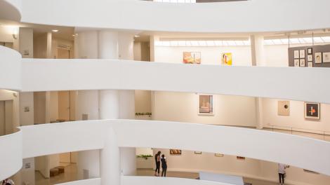 纽约市古根海姆博物馆内的楼层