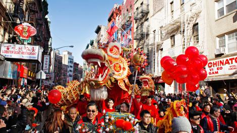 纽约市唐人街的游行和庆典 纽约市唐人街的游行和庆典