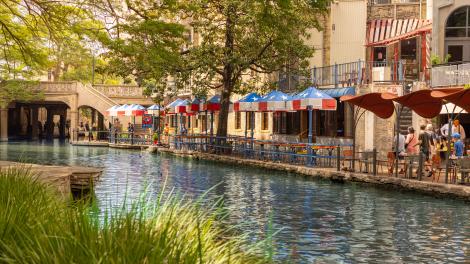 The San Antonio River Walk in Texas