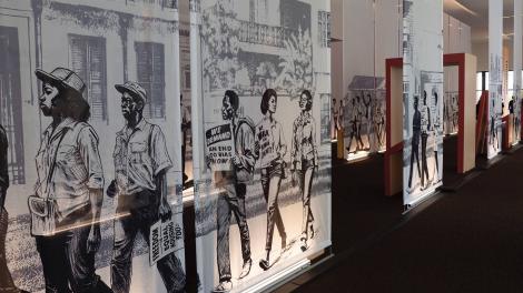 路易斯安那州新奥尔良路易斯安那州民权博物馆的展览 路易斯安那州新奥尔良路易斯安那州民权博物馆的展览