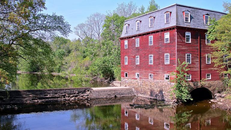 新泽西州兰伯特维尔附近的一幢历史建筑