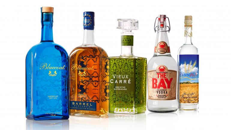 Philadelphia Distilling 蒸馏酒厂的各种烈酒