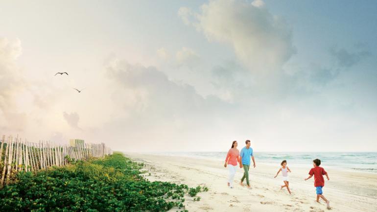 Family fun on the beach in Port Aransas