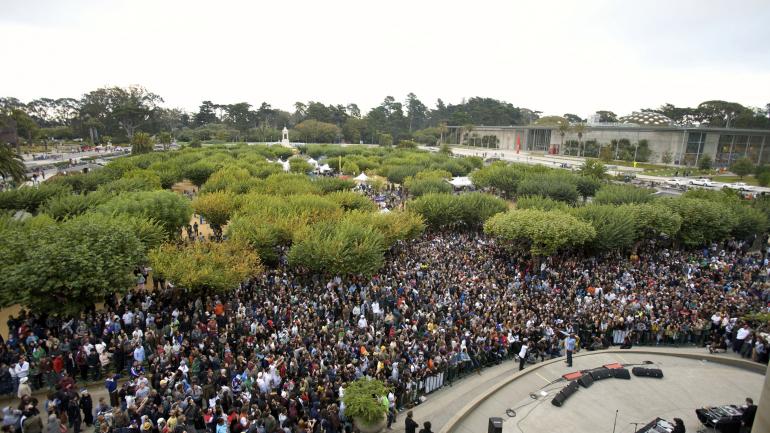 金门公园常年是各种活动的举办地