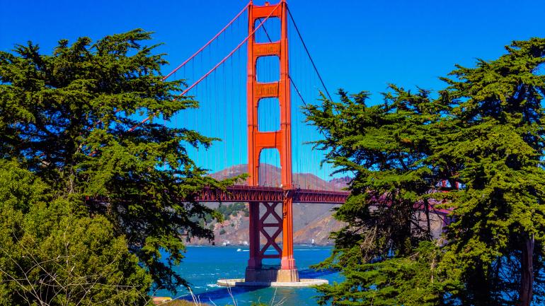 壮观的金门大桥