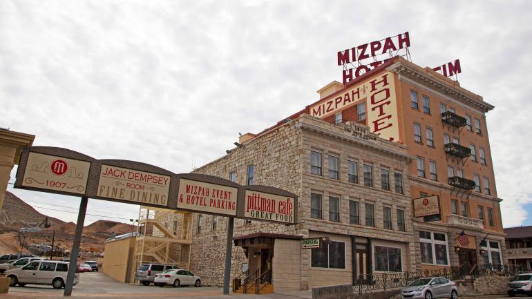The Mizpah Hotel, a recently renovated historic hotel known for its haunted reputation The Mizpah Hotel, a recently renovated historic hotel known for its haunted reputation