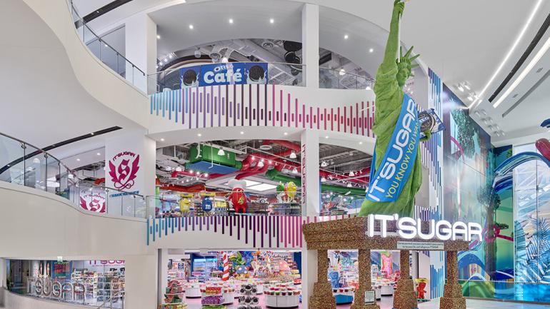 American Dream 购物中心的多层糖果百货商店 IT’SUGAR American Dream 购物中心的多层糖果百货商店 IT’SUGAR