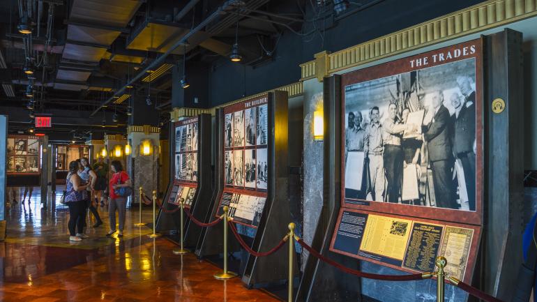 讲述帝国大厦历史和建造的丰富展览 讲述帝国大厦历史和建造的丰富展览