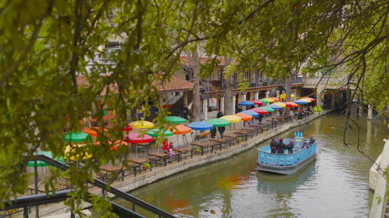圣安东尼奥河和 River Walk 步行街 圣安东尼奥河和 River Walk 步行街