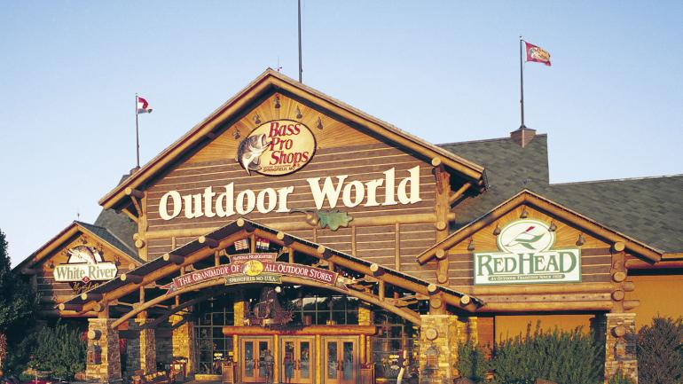 Outside the Bass Pro Shops flagship store in Springfield Outside the Bass Pro Shops flagship store in Springfield