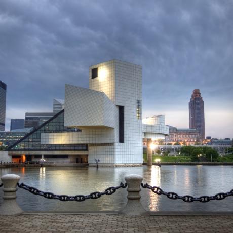 The Rock & Roll Hall of Fame in Cleveland, Ohio