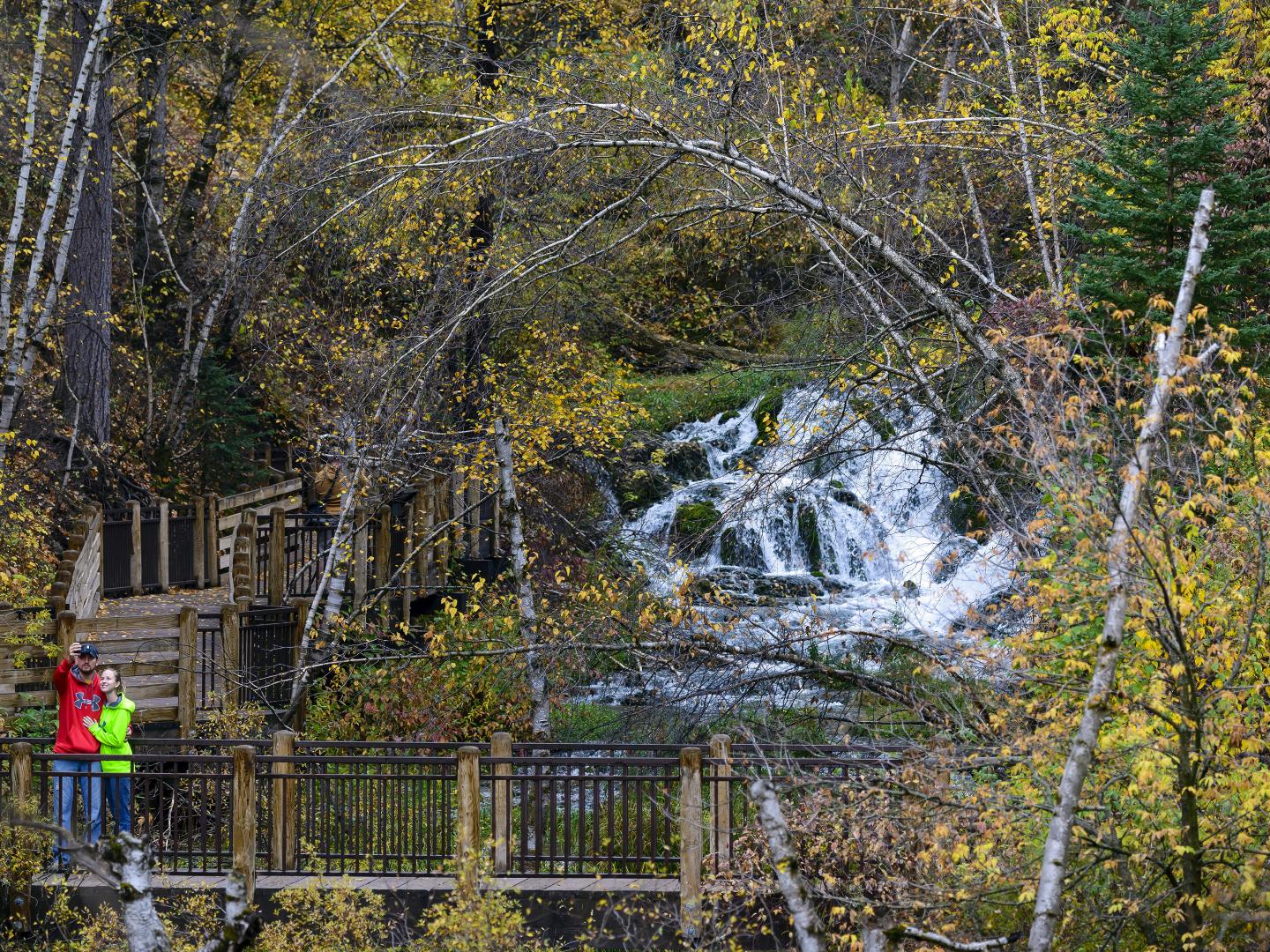 拉夫洛克瀑布的自拍时刻