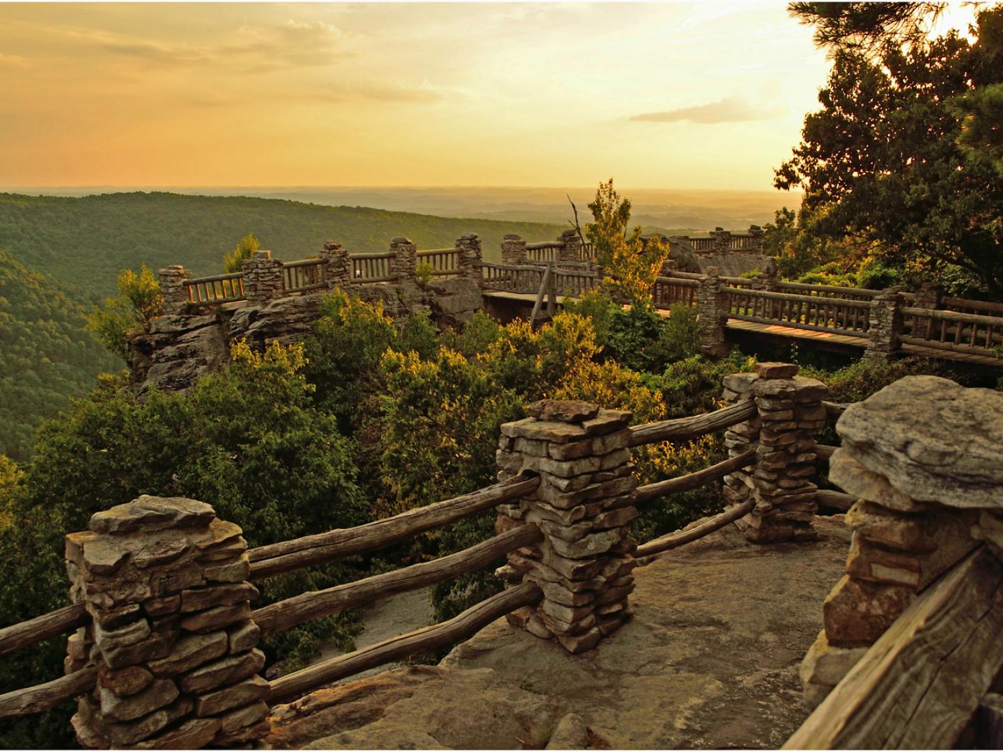 库珀斯岩州立森林壮丽风景
