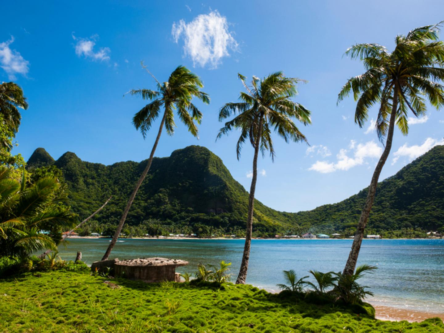One of the bays of Tutuila Island, American Samoa One of the bays of Tutuila Island, American Samoa