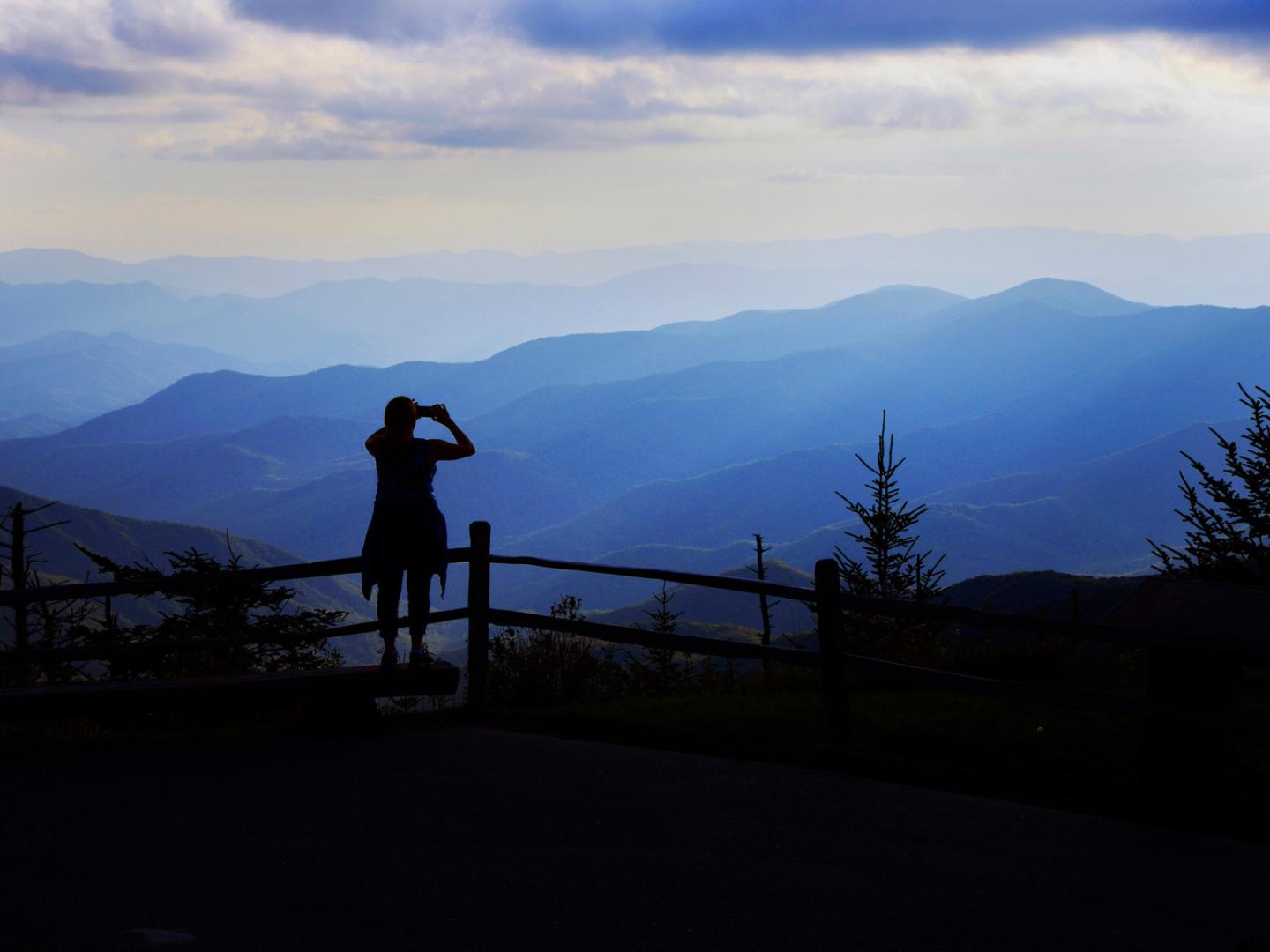 拍摄田纳西州大烟山国家公园 拍摄田纳西州大烟山国家公园