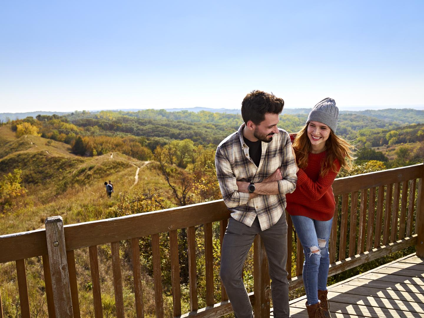 从爱荷华州穆尔黑德附近的罗斯山俯瞰美景