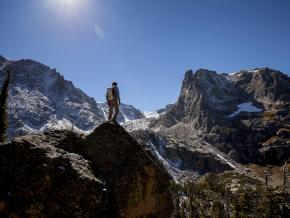 在科罗拉多州的洛基山脉国家公园徒步
