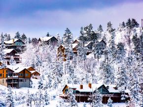 冬日里的湖边度假住宿出租房 冬日里的湖边度假住宿出租房