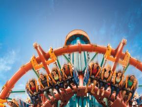 坦帕湾布希花园惊险刺激的“愤怒的猎鹰”跳楼机体验 坦帕湾布希花园惊险刺激的“愤怒的猎鹰”跳楼机体验