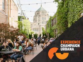 在伊利诺伊州尚佩恩中心体验户外用餐 在伊利诺伊州尚佩恩中心体验户外用餐