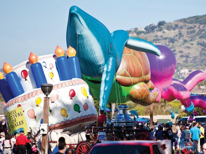 加利福尼亚州达纳点鲸鱼节游行活动