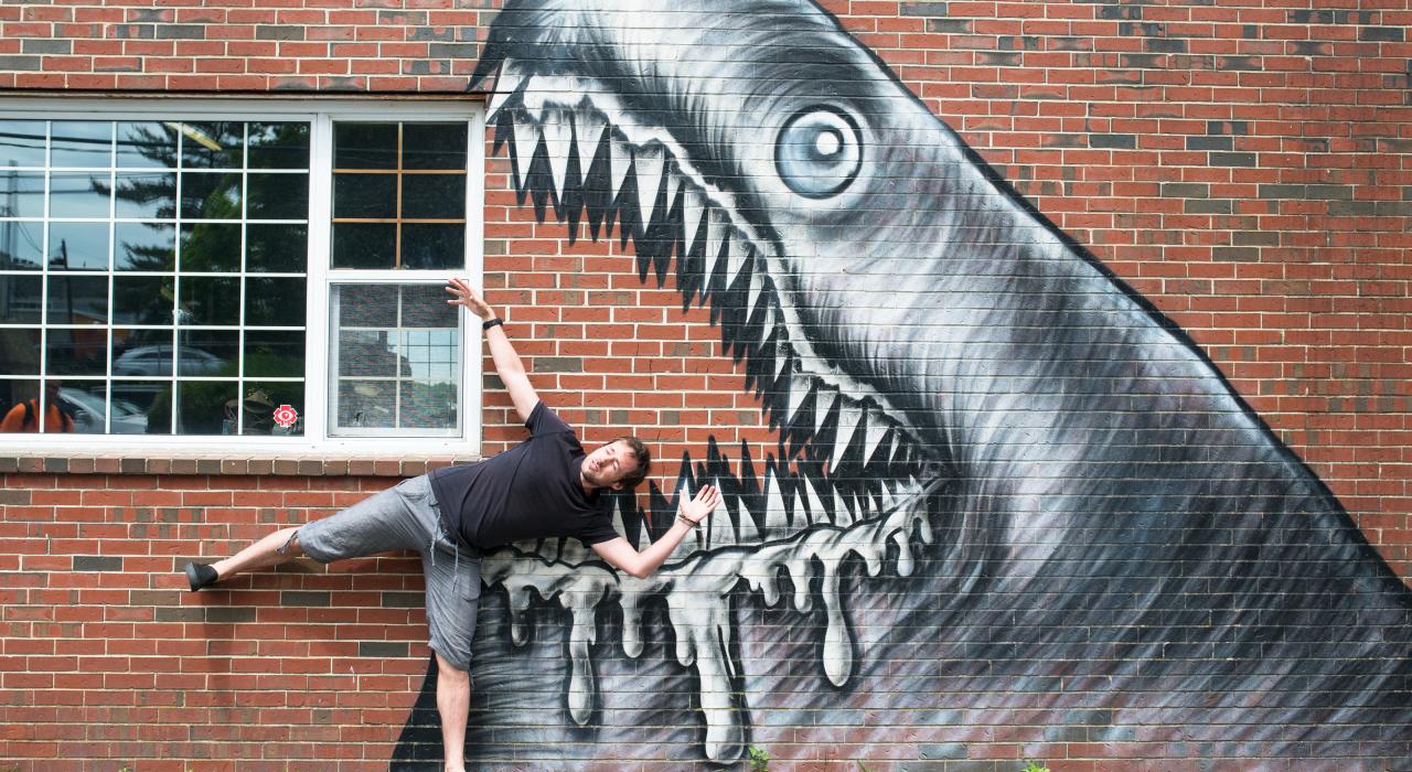 新罕布什尔州朴茨茅斯有趣的涂鸦壁画