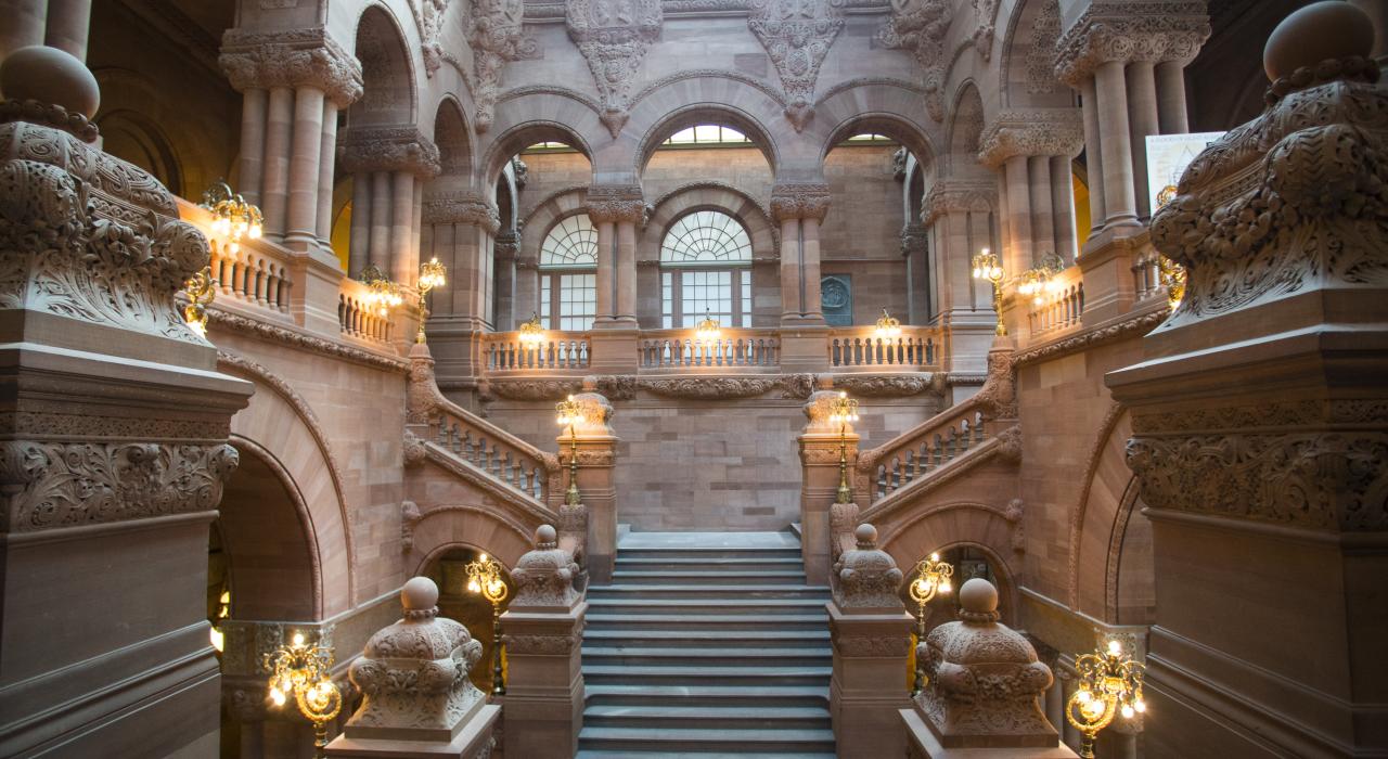 纽约州奥尔巴尼纽约州州议会大厦的内部