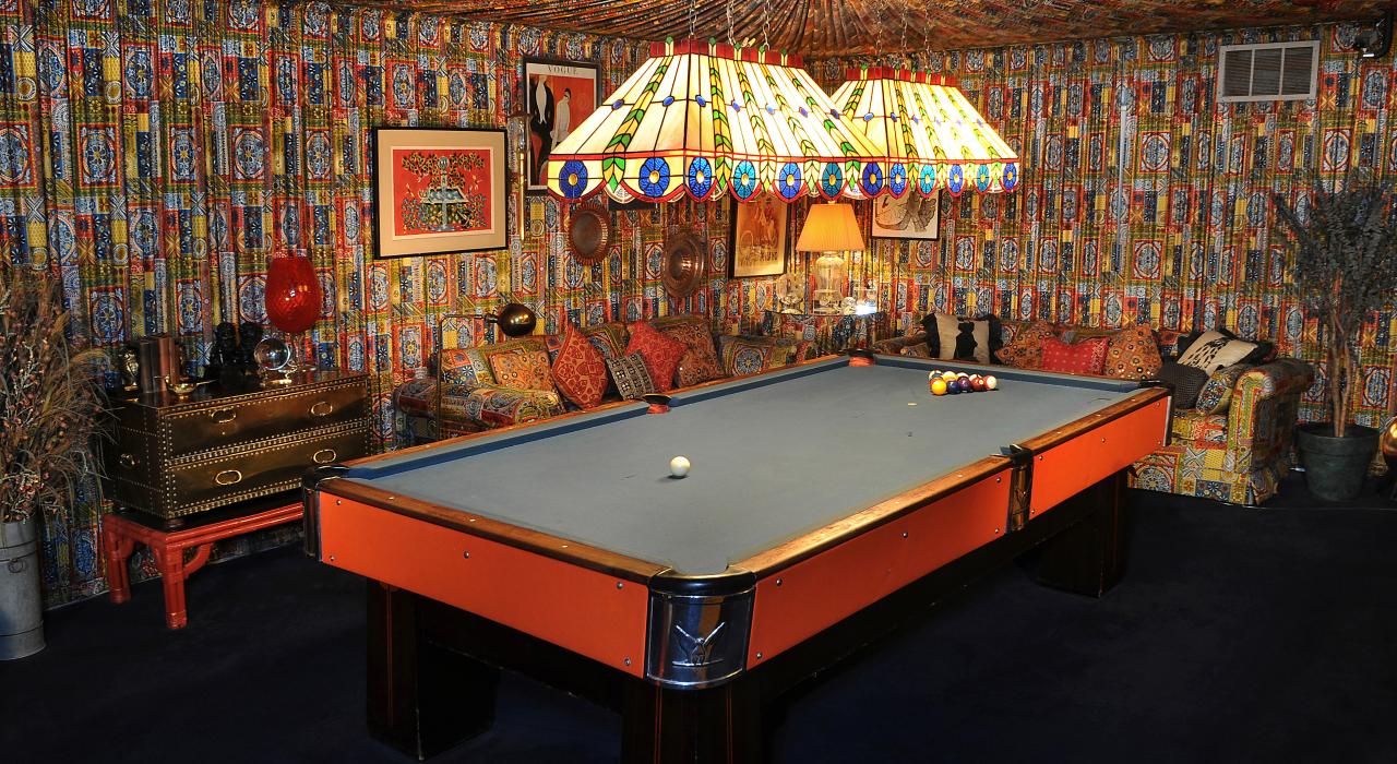 Billiards room at Graceland in Memphis, Tennessee