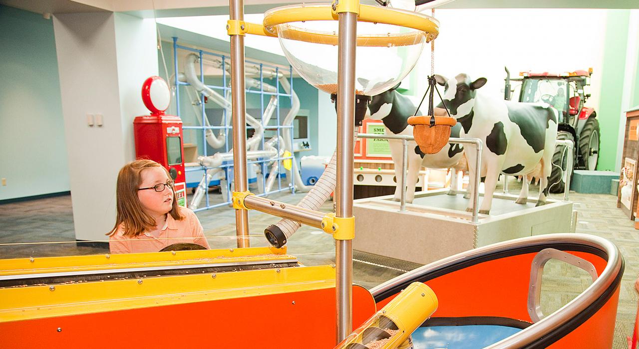 在探索中心博物馆探索滑轮系统