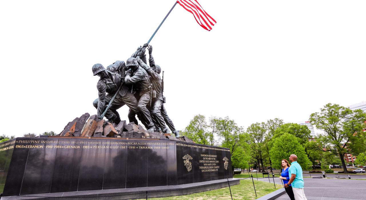 海军陆战队纪念碑的标志性景象
