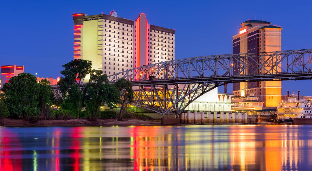 路易斯安那州什里夫波特，红河沿岸的大型度假胜地