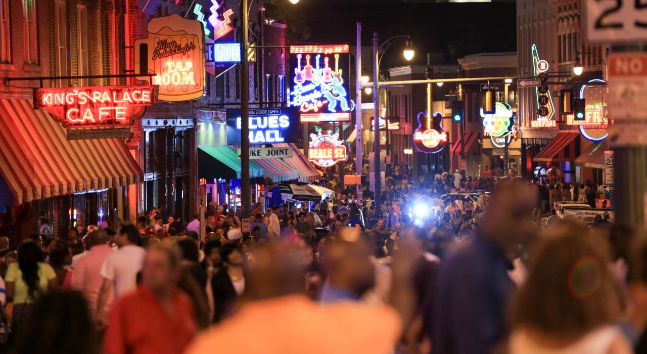 田纳西州孟菲斯，贝尔街