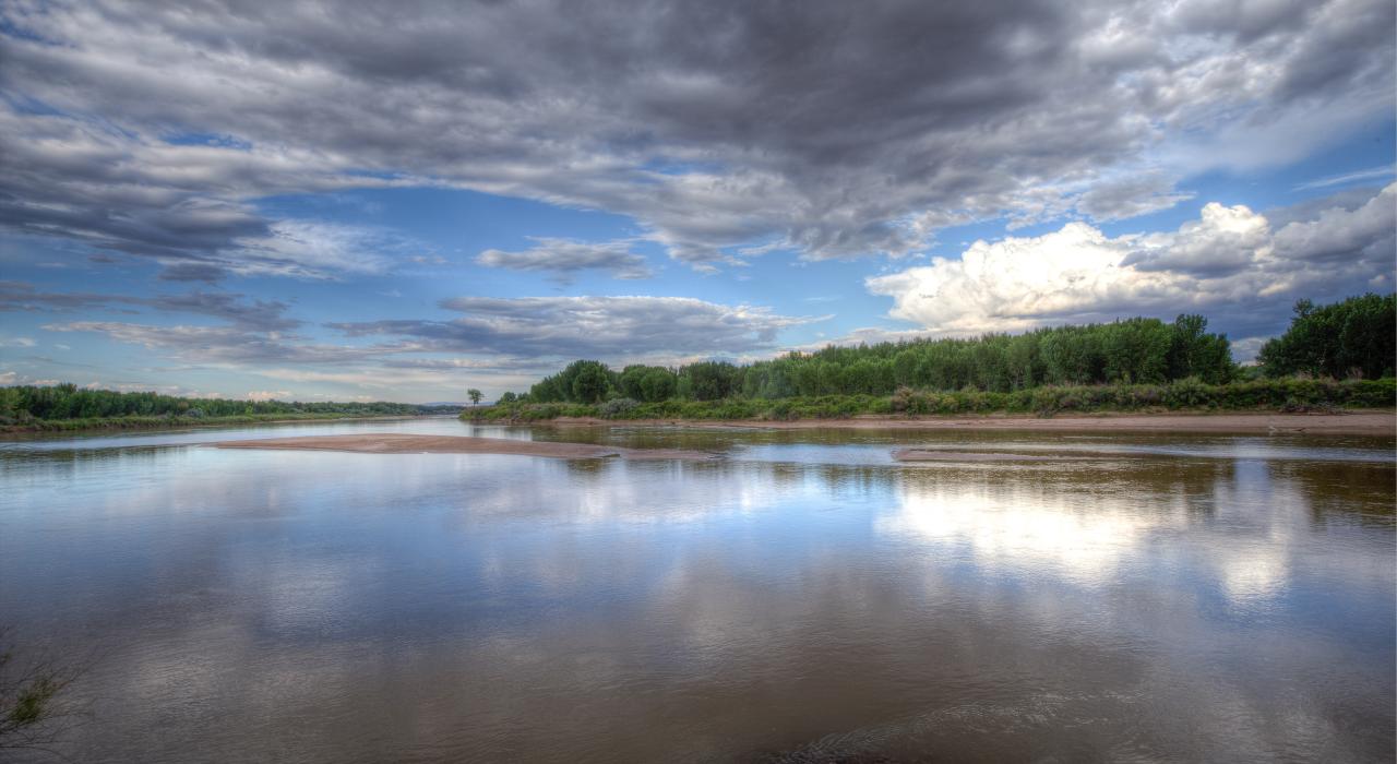 The Green River flowing through Ouray National Wildlife Refuge