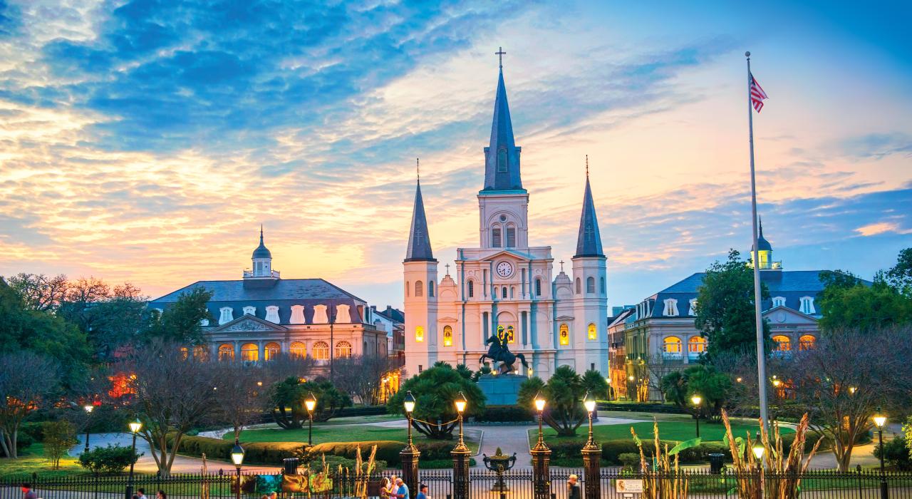 路易斯安那州新奥尔良，圣路易斯大教堂