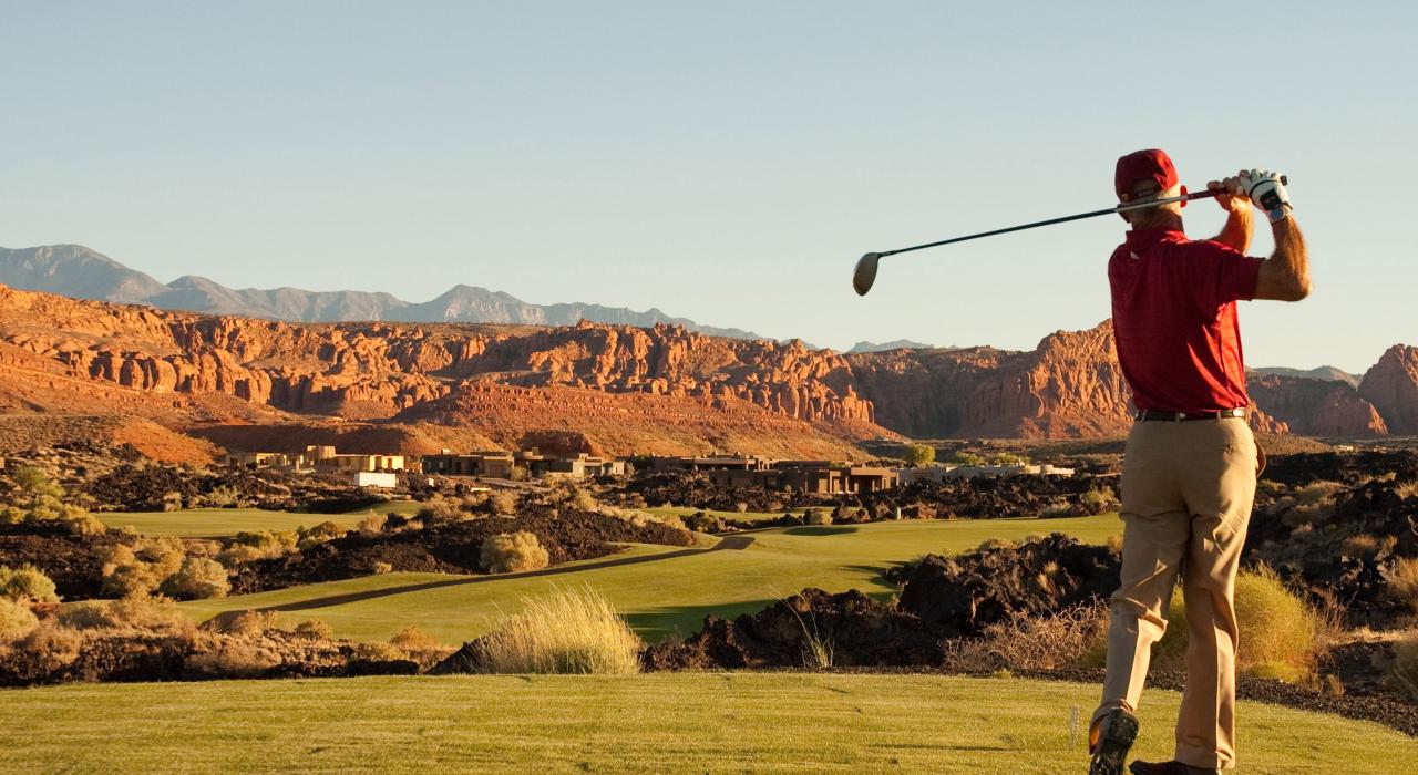 Resort golfing at Entrada at Snow Canyon 