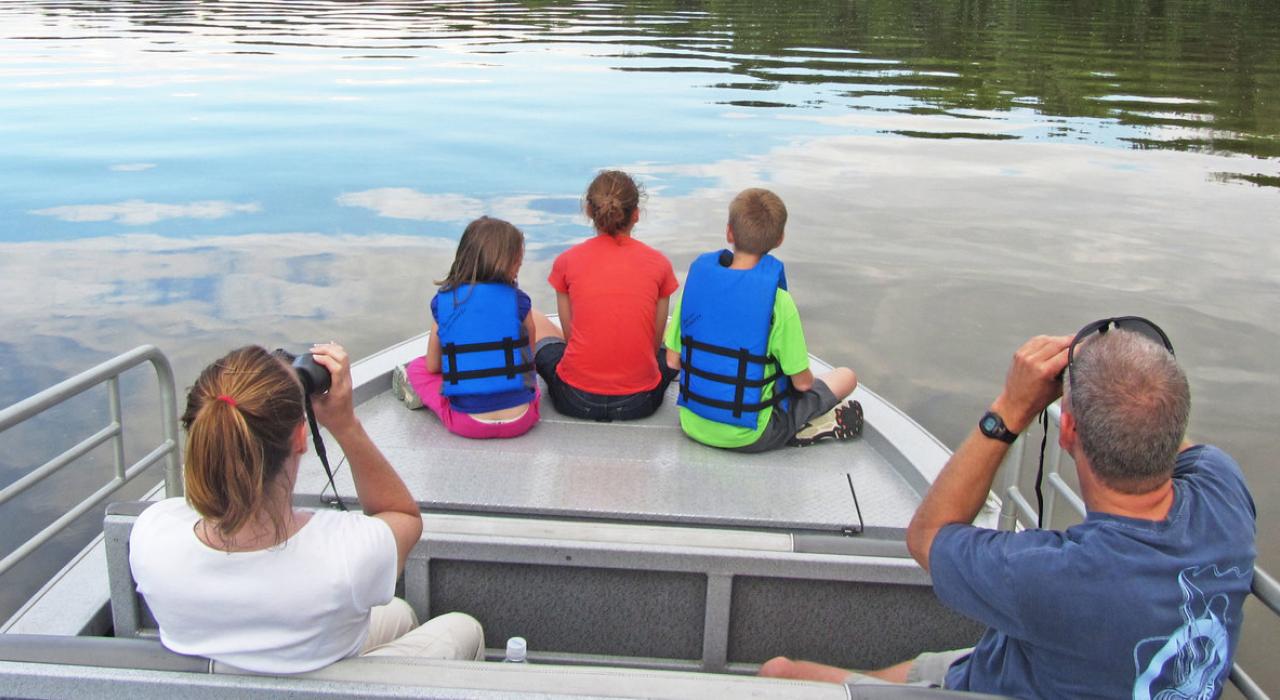 Boating through the “Everglades of Michigan” with Johnny Panther Quest Adventure Trips