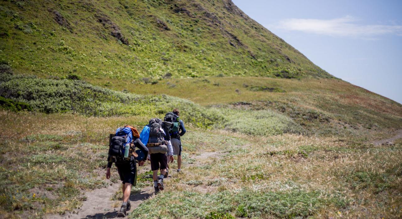 加利福尼亚州失落的海岸背包游