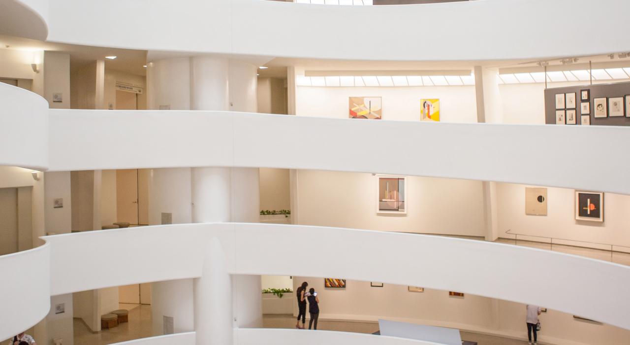 纽约市古根海姆博物馆内的楼层