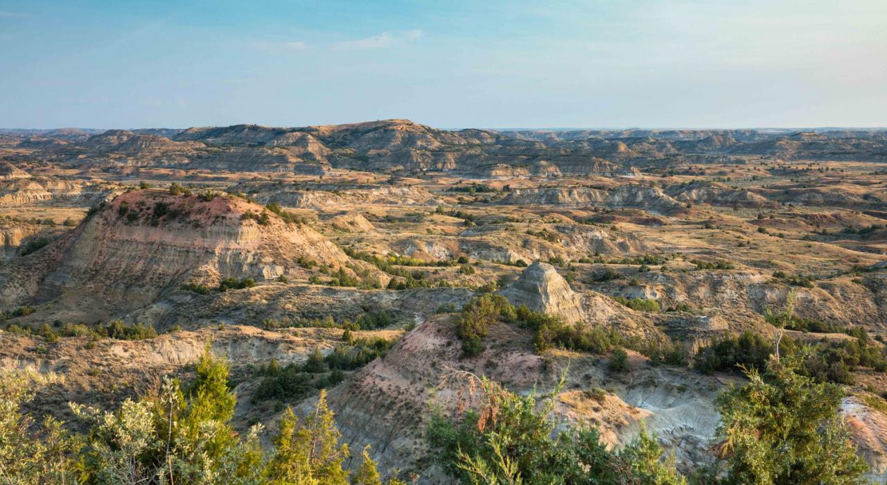 北达科他州梅多拉西奥多·罗斯福国家公园内的画谷